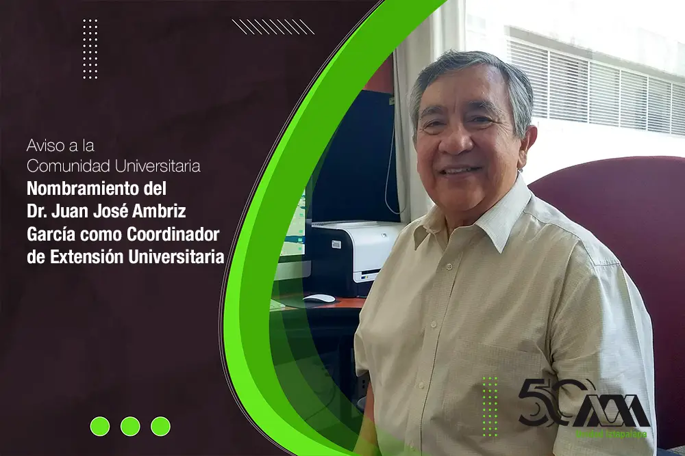 Nombramiento del Dr. Juan José Ambriz García como Coordinador de Extensión Universitaria