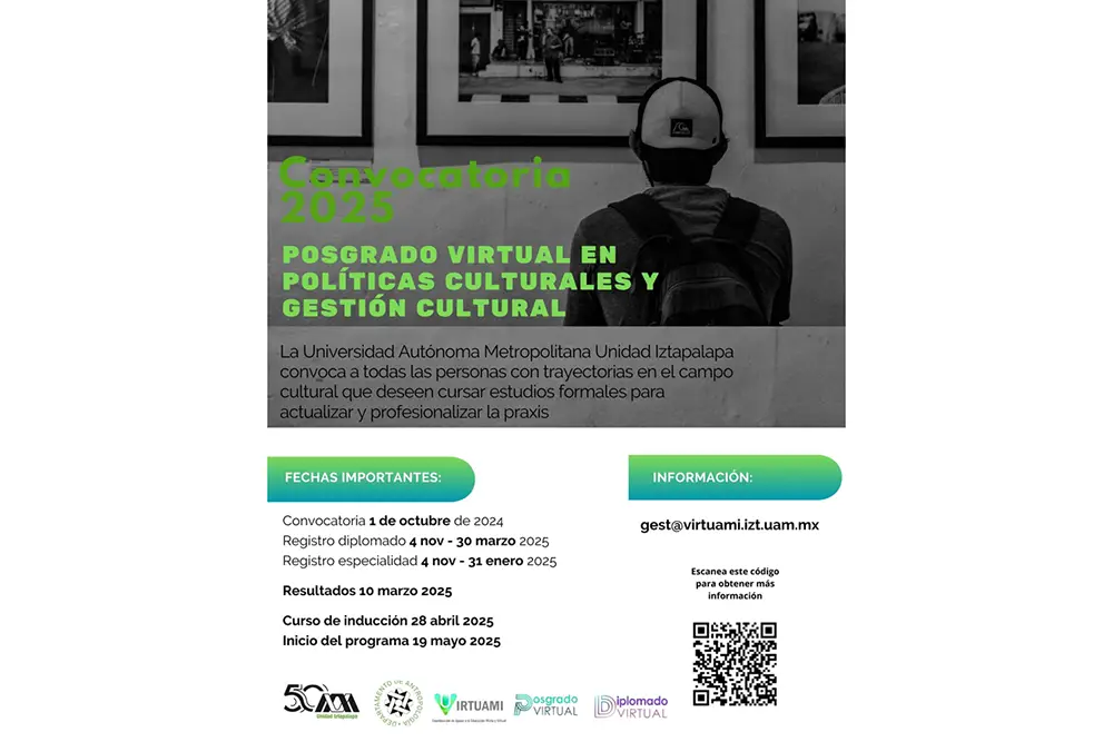 Posgrado Virtual en Políticas Culturales y Gestión Cultural - Convocatoria 2025