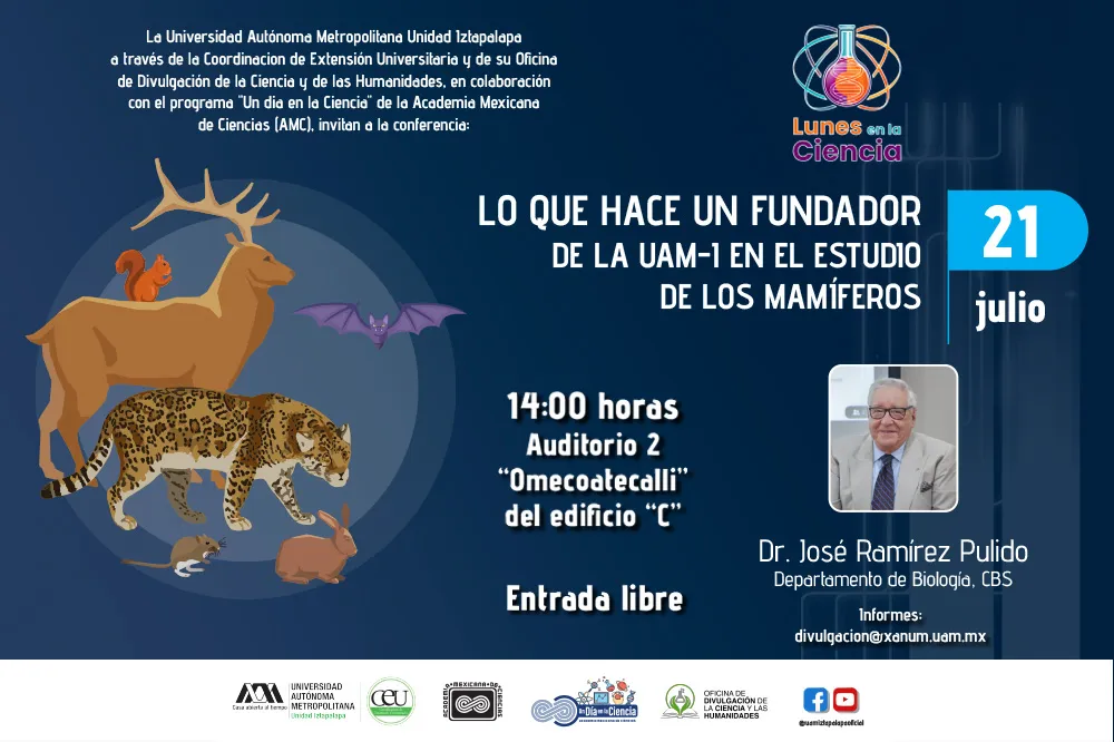 Lo que hace un fundador de la UAM-I en el estudio de los mamíferos